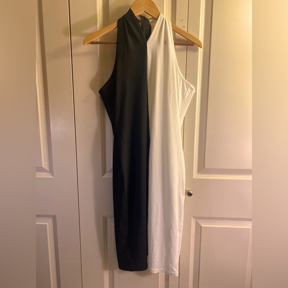 SXY Colorblock Halter Bodycon Dress Limited Edition.